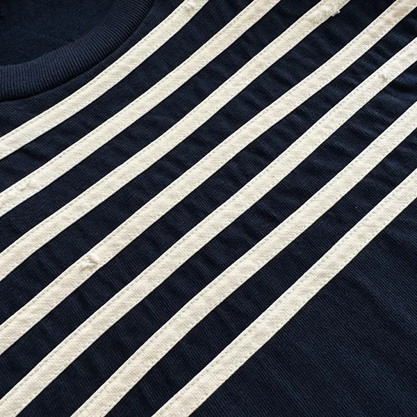 プラダ お洒落 ストライプ オーバーサイズ コットン Tシャツ puk26927
