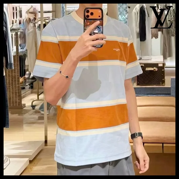 【夏の装いにプレッピースタイルを♪】ルイヴィトン★Tシャツ 1AK7IA