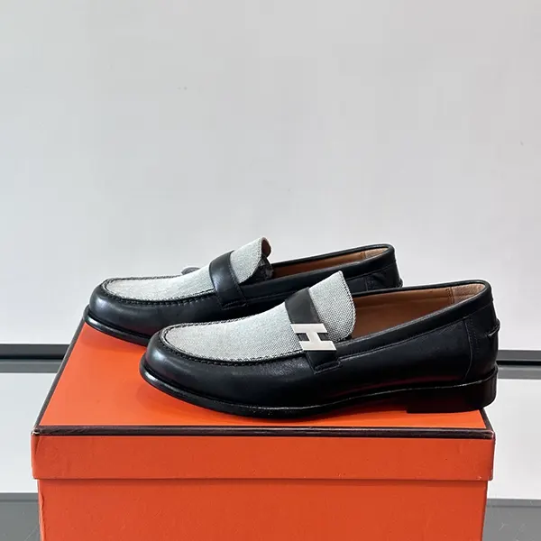 エルメス Hバックル Milton モカシン baa95509