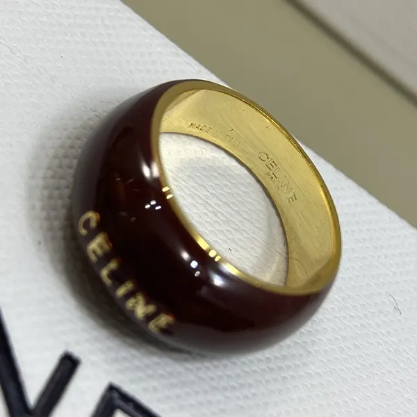 追跡付 セリーヌ サルキー リング エナメル ブラス Ced86743