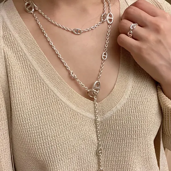 ブティック♪ エルメス ファランドール120 ロングネックレス erm88883