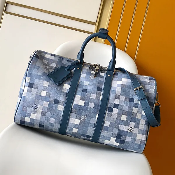ジムや旅行に♪デニムピクセル ! ルイヴィトン スーパーコピー キーポルバンドリエール 50 M28842