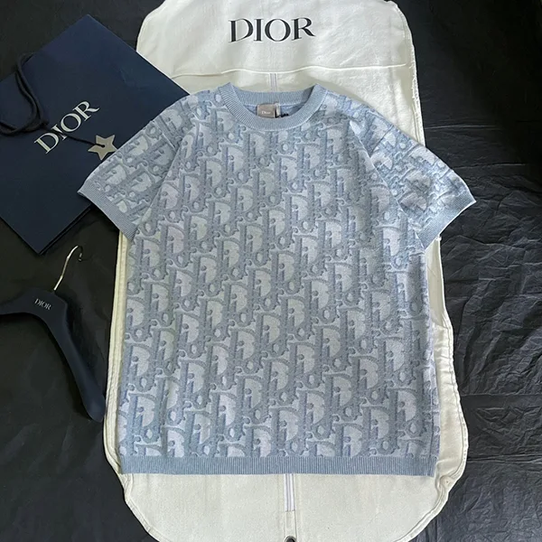 1枚で主役級☆】ディオール オブリークジャカードTシャツ コピー
