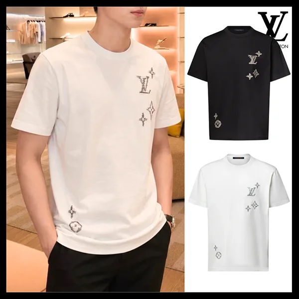 上品LVロゴ☆【ルイヴィトン】シグネチャーTシャツ 偽物 1AK7G5
