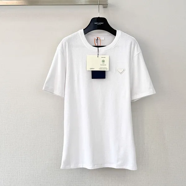 【シンプル/異素材】プラダ テリー Tシャツ スーパーコピー puu15921