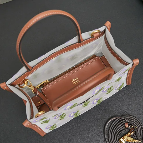 ミュウミュウ●2way メッシュ トップハンドルバック