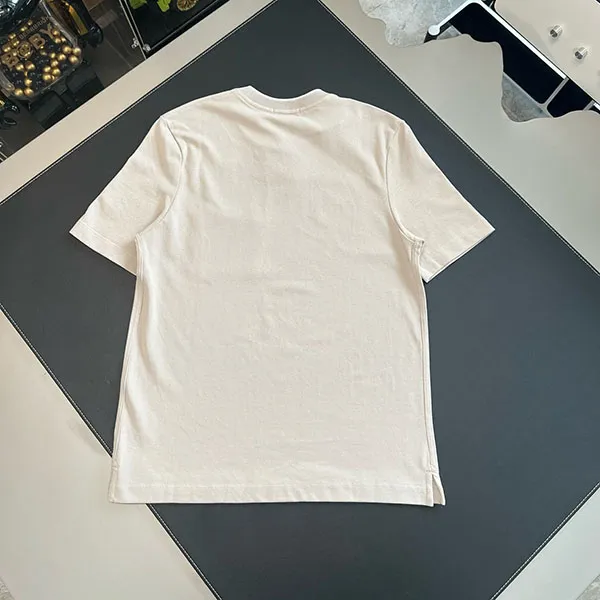 【エルメス】ホワイト Tシャツ スーパーコピー メンズ 半袖 H072025HA90SM