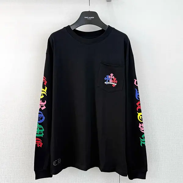 クロムハーツ マルチカラー クロス 長袖 Tシャツ