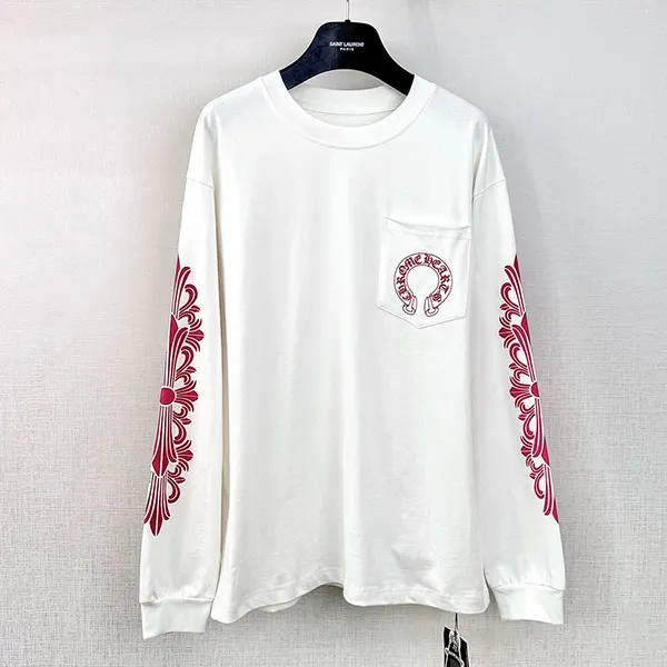 クロムハーツ ホースシューロゴ フローラル ロンT