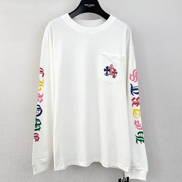 クロムハーツ マルチカラー クロス 長袖 Tシャツ