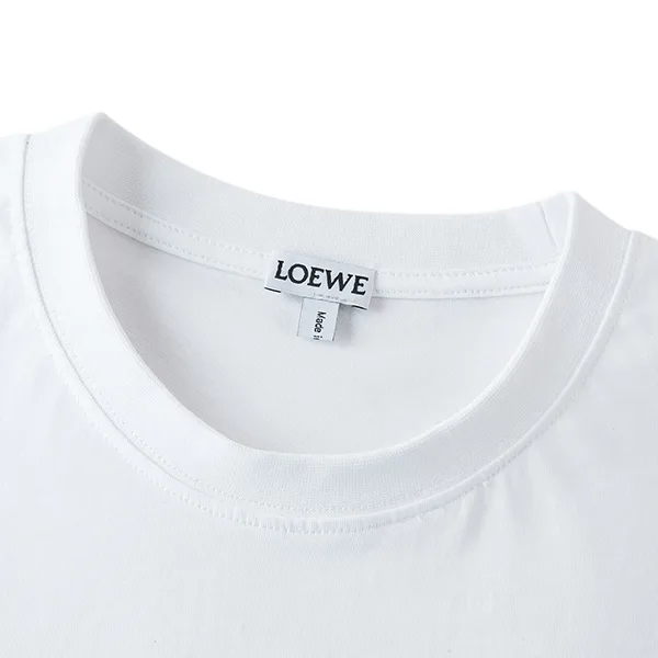 ロエベ Embroidered Logo Cotton Crew Neck Tシャツ S359Y22XAVCO
