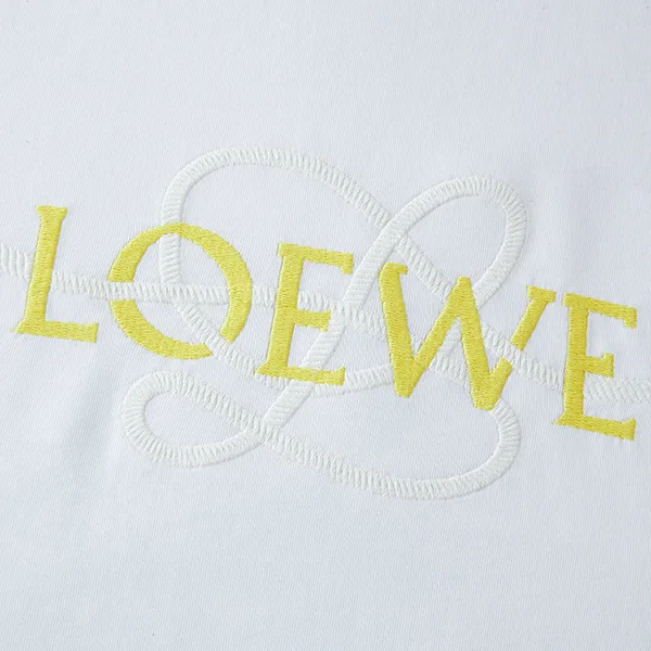 ロエベ Embroidered Logo Cotton Crew Neck Tシャツ S359Y22XAVCO
