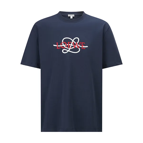 ロエベ ロゴ エンブロイダリーコットン Tシャツ