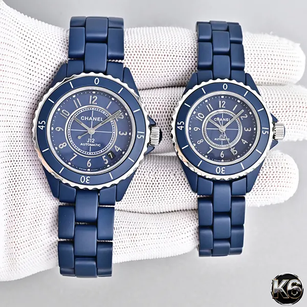 シャネル J12 コピー 38 33mm マットブルー セラミック ステンレススティール