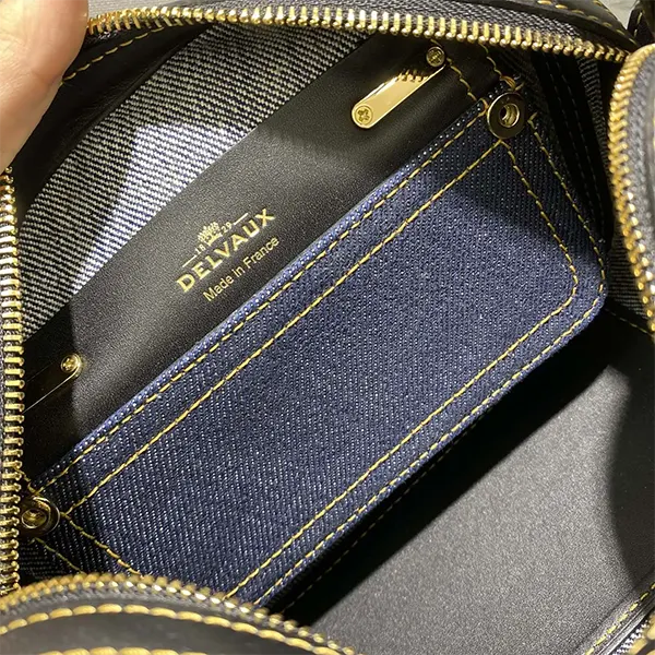 限定★デルボー★ COOL BOX MM バッグ スーパーコピー デニム Denimコピー
