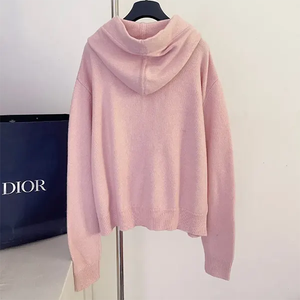 ディオール スーパーコピー オブリーク タイ付き カシミヤ混 ニット フーディ 654S48A0J45_X4020