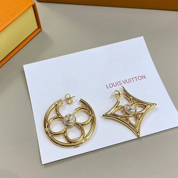 【フェミニン♪】ルイヴィトン★ピアス・LV パーリー フラワー M03870