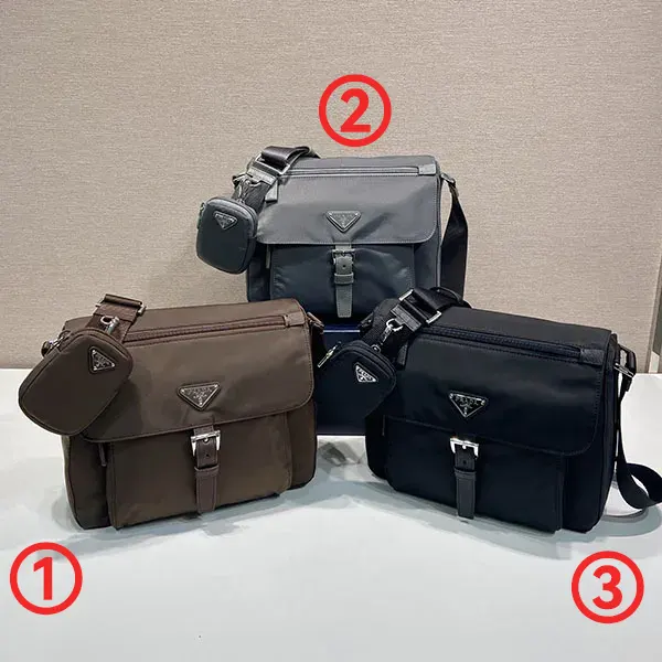 【プラダ】三角ロゴ Re-Nylon ポーチ付き ショルダーバッグ スーパーコピー 1BD994_RV44_F0038