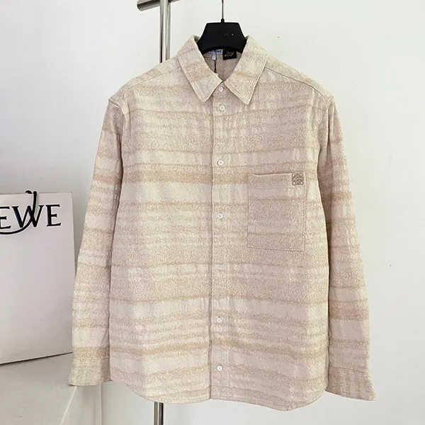 立体感あるデザインが魅力☆ロエベ☆Shirt コットンシャツ☆送込H616Y05X96