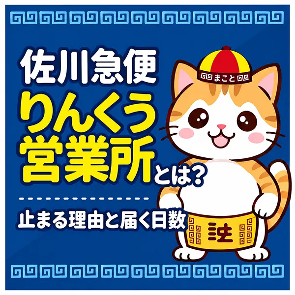 佐川急便りんくう営業所とは？中国からの荷物が止まる理由と届く日数を解説