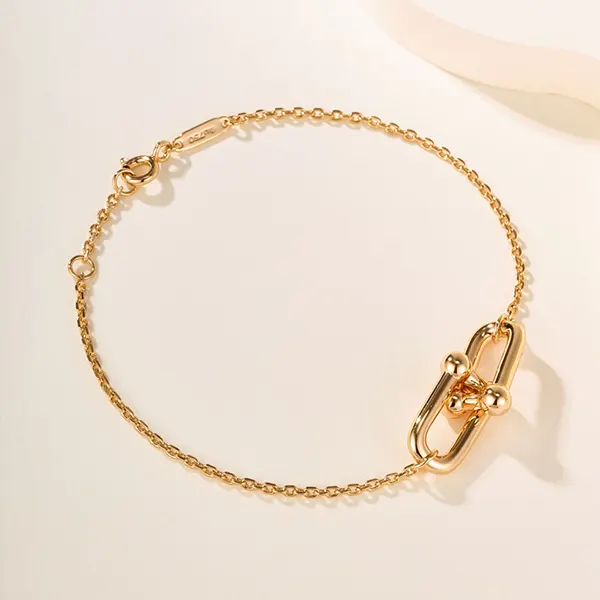 ティファニー ハードウェア ダブルリンク ブレスレット 18K Gold 75224931