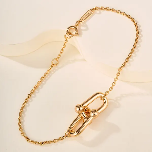 ティファニー ハードウェア ダブルリンク ブレスレット 18K Gold 75224931