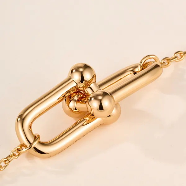 ティファニー ハードウェア ダブルリンク ブレスレット 18K Gold 75224931