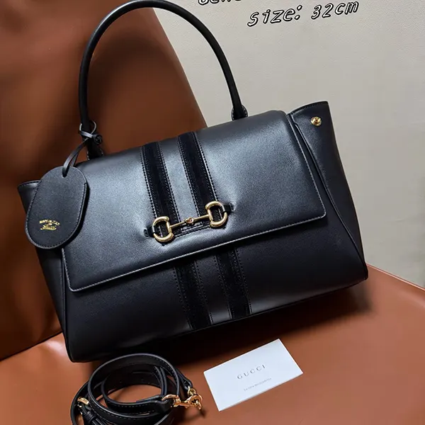 グッチ パパラッツォ ミディアム トップハンドルバッグ