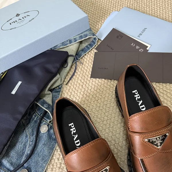 【入手困難】プラダ Double チョコレート ローファー★LOAFERS★全色