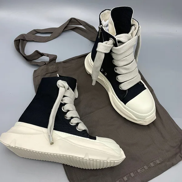 【リックオウエンス】Drkshdw Jumbo Laces Abstract スニーカー