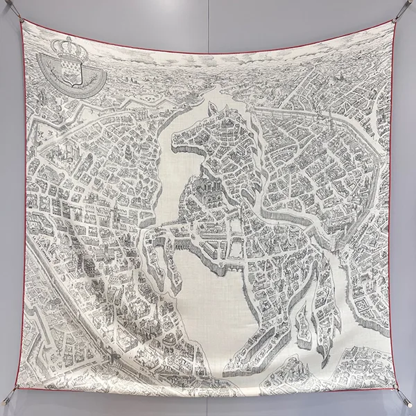 エルメス☆カシシル 140 シテ・カヴァリエール スカーフ H243430S