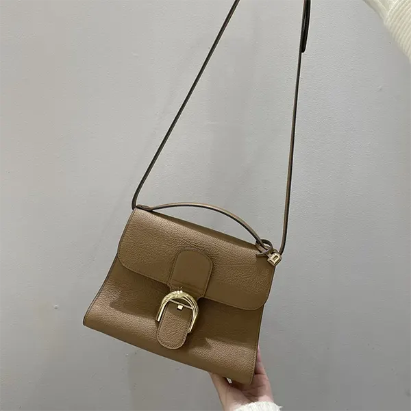 【優美】デルヴォー Brillant Tempo S Cinnamon ハンドバッグ スーパーコピー Dey35606